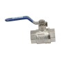 Kugleventil forkromet messing  1/4" syrefast håndtag