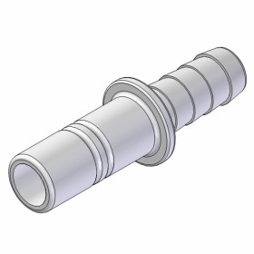 Whale adapter 1/2" flex slange han, Bulk 100stk.