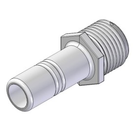Whale adapter 1/2" han - 15mm slangestuds, Bulk 100stk.