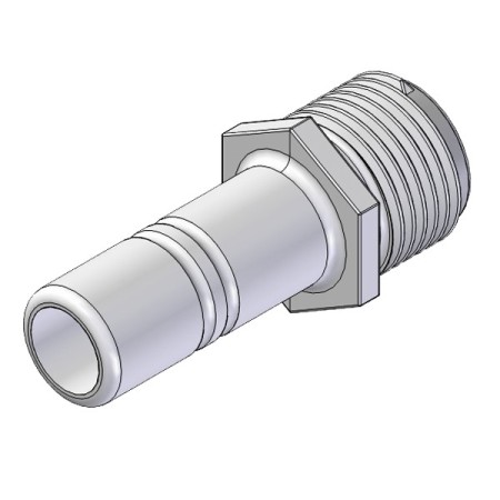 Whale adapter 1/2" han - 15mm slangestuds, Bulk 100stk.