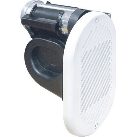 El-horn 24V til indbygning hvid