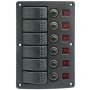 1852 elpanel med automat sikringer 6 kontakter