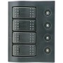 1852 Elpanel med automat sikringer, LED, 3 kontakter + 1 (on