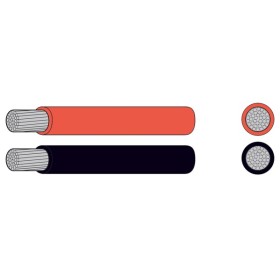 Oceanflex marinekabel fortinnet sort 10.0mm2 30m