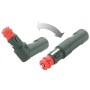 Universalstik 12/24V med 8Amp sikring & knækled