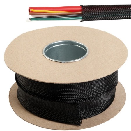 Kabelbeskyttelse sort fleksible monofilament ø18-34mm 10m