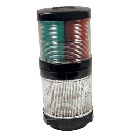 Hella 2984 lanterne sort plast 3 color og ankerlanterne