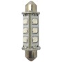 1852 LED lantern pinolpære 42mm 10-36V 1,2/10W grøn - 2 pak