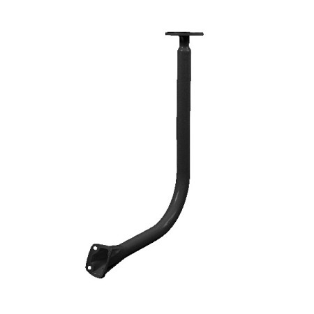 ScanStrut PowerTower stang sort med Lanterne holder