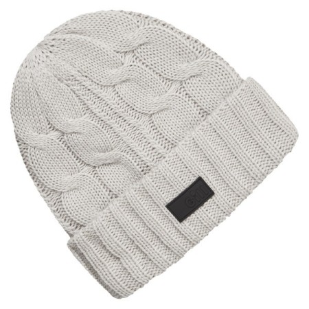Gill HT 56 kable strikket hue, lys grå