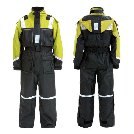 1852 flydedragt sort/gul 50N EN ISO 12402-6 str. 140cm