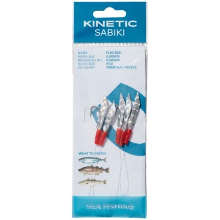 Kinetic Sabiki Holo-Flex Rig 1/0