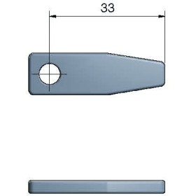 Roca rigel 2,5" kort, lige