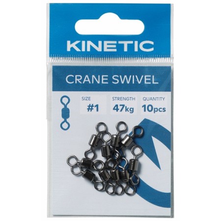 Kinetic Crane svirvel str. 4 10stk