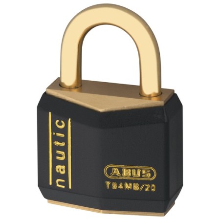 Abus hængelås massiv messing vinyl beskyttet 20mm