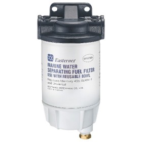Brændstoffilter komplet m/alu top & bund, 10 micron