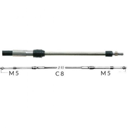 Ultraflex Kontrolkabel C8 universel til indenbords 34 fod