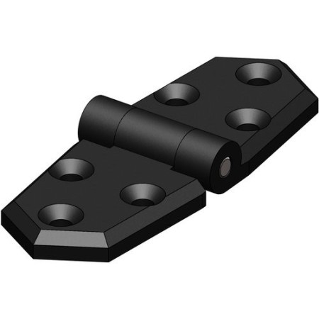 Trudesign hængsel kort sort 96x35mm
