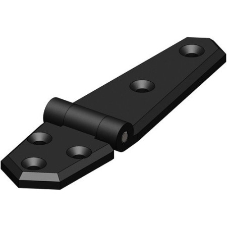 Trudesign hængsel lang sort 134x35mm
