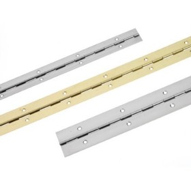 Pianohængsel pol. messing, 1000x25 mm