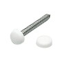 Pyntehoved hvid Ø3,5 - 4,2mm, blister med 20stk