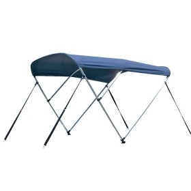 Bimini top 3-arm alu rør Ø25mm blå L180 B160-170 H110cm
