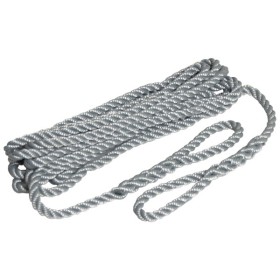 Robline fenderline grå 3-slået 2pak 8mm x 2m