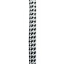 Robline fortøjning dobbelt flettet 12mm 10m hvid/sort