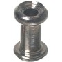 Kalecheknap krom højde 16,5mm 10stk