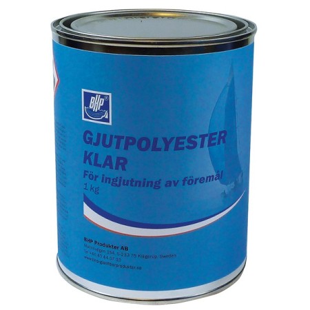 BHP Støbe polyester klar 1 kg ekskl. hærder