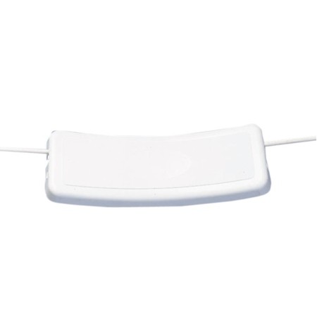 Ryglæn af polyethylen 38x12 cm. Passer til 6 - 10 mm wire.