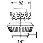 DHR Brænder messing for 14